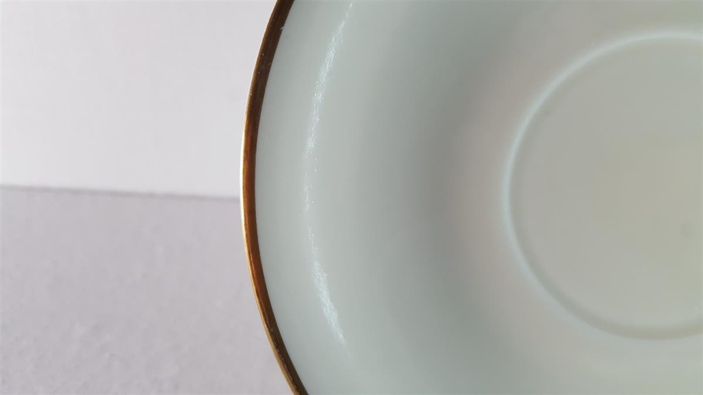 [45814458] Untertasse für Tee Goldrand 14 cm Geidlitz Friederike elfenbein Beige gebraucht - sehr gut Bild 2