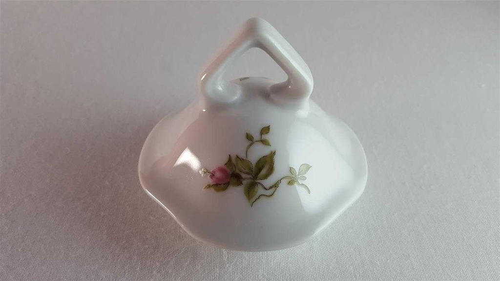 [45814461] Ersatzdeckel für Kaffee /Teekanne Winterling Schwarzenbach Rosa Rosen gebraucht - sehr gut Bild 3
