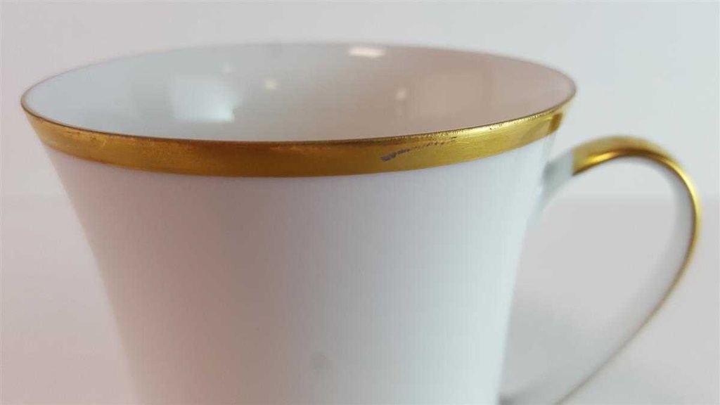 [45814481] Kaffeetasse Tasse Goldrand Thomas Porzellan Form 3001 Scharrer Entwurf gebraucht - sehr gut Bild 3