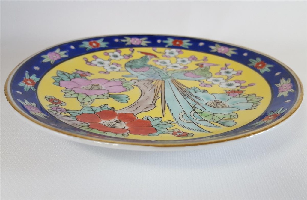 [4581449] Bunter asiatischer Wandteller Sammelteller Pfau D 16 cm Bild 2