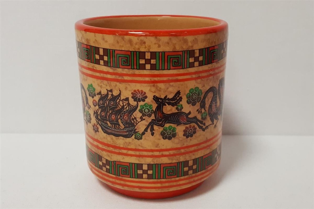 [45814490] Becher mit Griff 8,6 cm Neofitou Keramik gebraucht - gut Bild 2