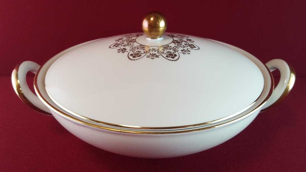 [45814495] Ragoutterrine Suppenterrine Suppenschüssel Servierschüssel Golddekor 1,15 L Edelstein Bavaria 18238 gebraucht - sehr gut Bild 3