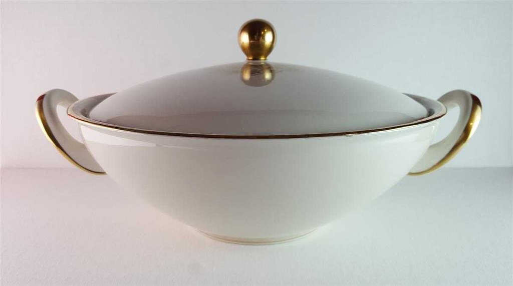 [45814495] Ragoutterrine Suppenterrine Suppenschüssel Servierschüssel Golddekor 1,15 L Edelstein Bavaria 18238 gebraucht - sehr gut Bild 4