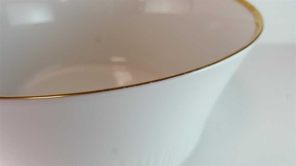 [45814498] Schüssel Servierschüssel Goldrand 21 cm Thomas Porzellan Form 3001 Scharrer Entwurf gebraucht - sehr gut Bild 4
