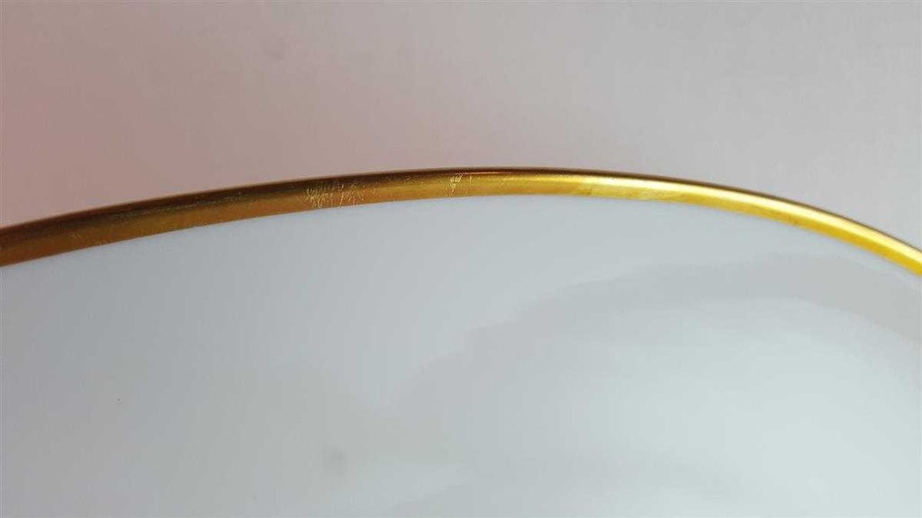 [45814502] Servierplatte Goldrand 33,3x24 cm Thomas Porzellan Form 3001 Scharrer Entwurf gebraucht - sehr gut Bild 2