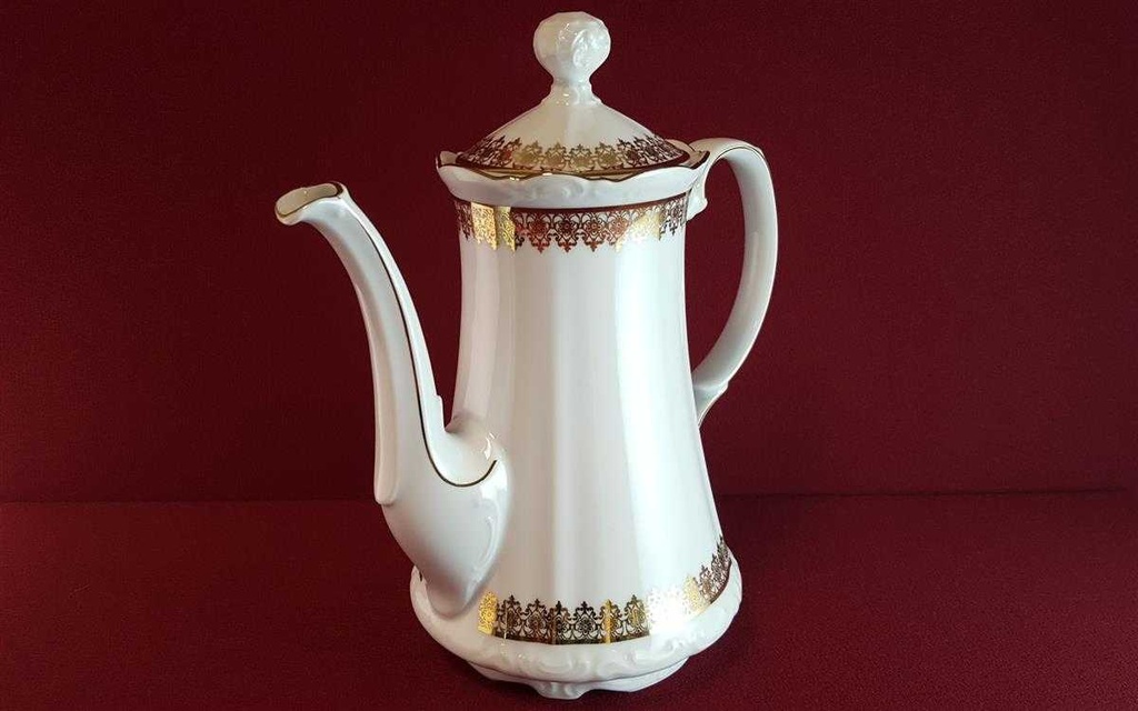 [45814532] Kaffeekanne 1,3 L Mitterteich Form 2000 Goldkranz gebraucht - akzeptabel Bild 4