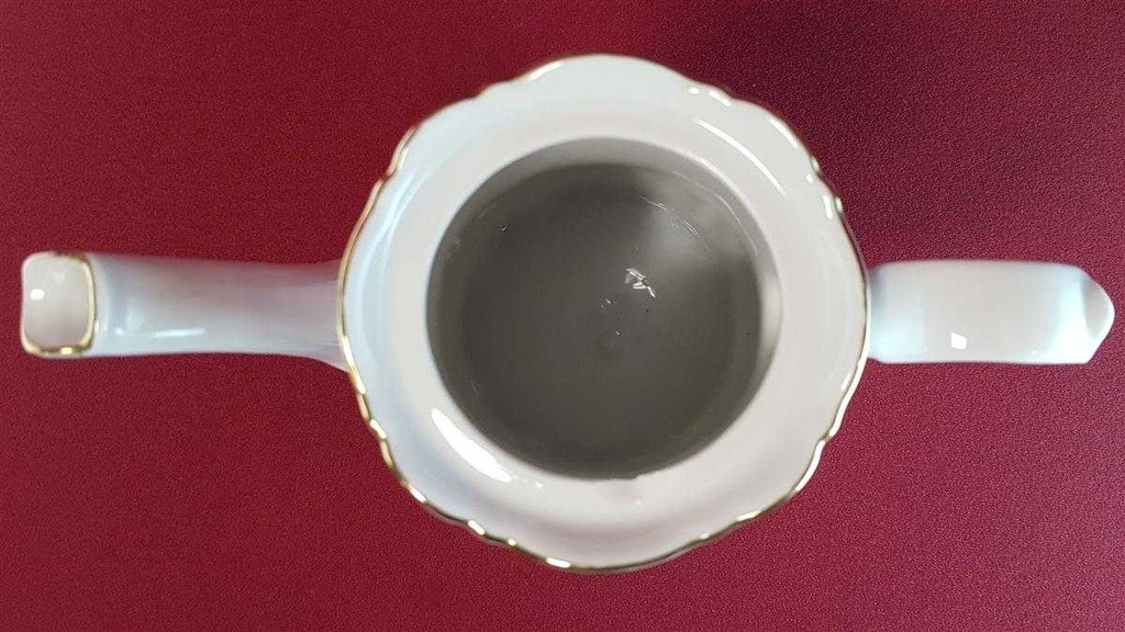 [45814532] Kaffeekanne 1,3 L Mitterteich Form 2000 Goldkranz gebraucht - akzeptabel Bild 8