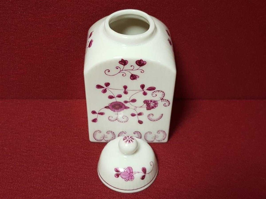 [45814535] Vorratsdose August Warnecke AW China Purpur gebraucht - sehr gut Bild 4