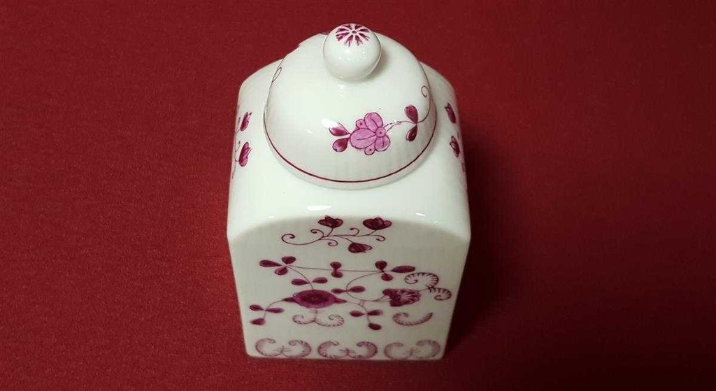 [45814535] Vorratsdose August Warnecke AW China Purpur gebraucht - sehr gut Bild 5