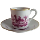 [45814540] Mokkatasse mit Untertasse Tasse Espressotasse Höchst rosa Bildmotive gebraucht - sehr gut Bild 2