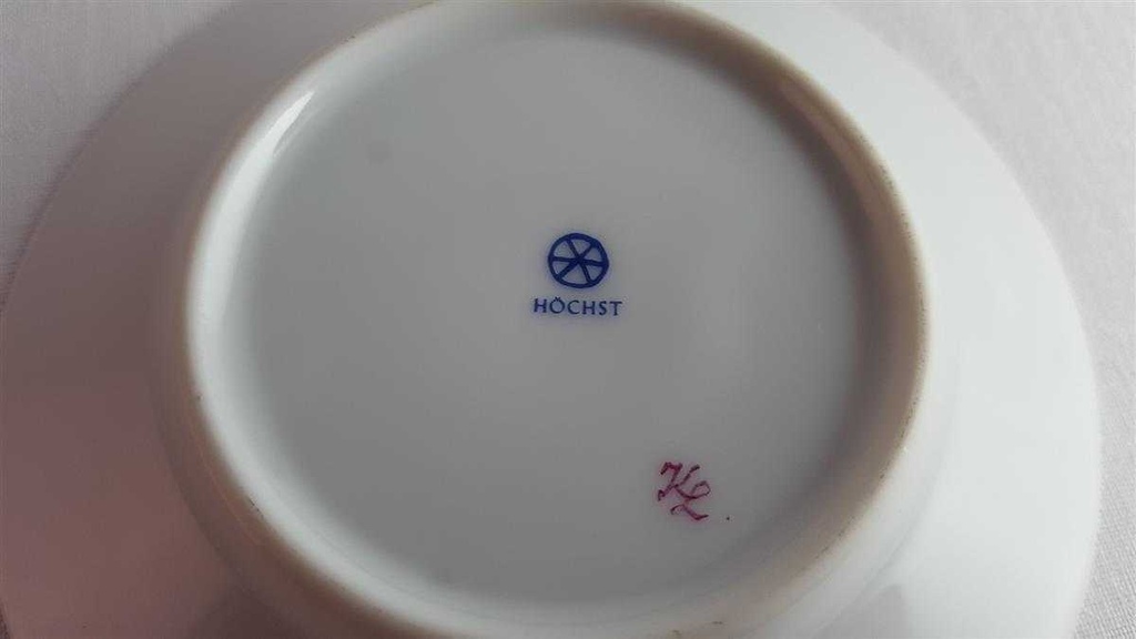 [45814540] Mokkatasse mit Untertasse Tasse Espressotasse Höchst rosa Bildmotive gebraucht - sehr gut Bild 7