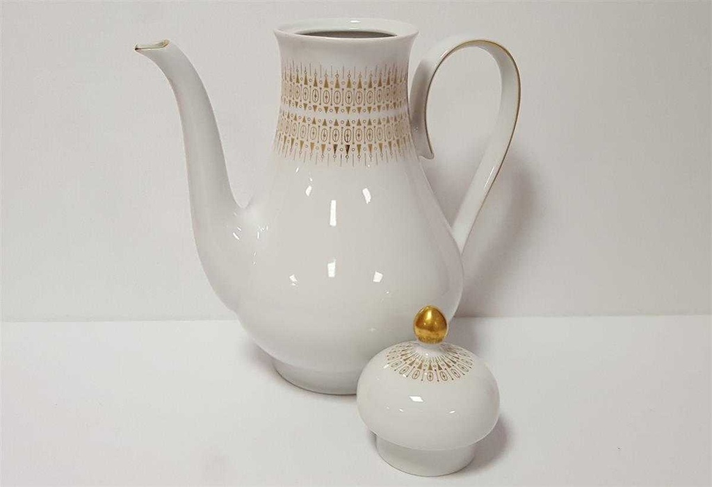 [45814551] Kaffeekanne Kanne Golddekor 1,4 L Eschenbach Weiß gebraucht - sehr gut Bild 5