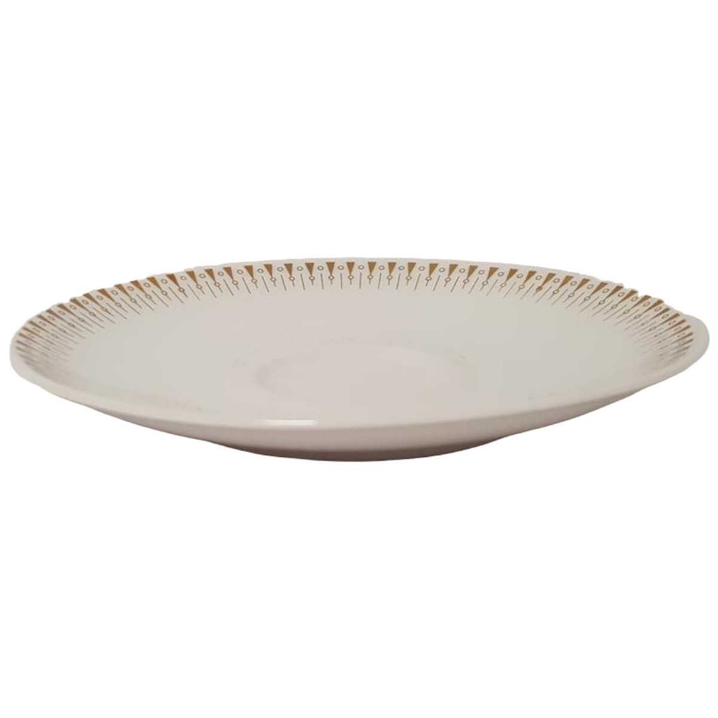 [45814554] Untertasse für Kaffee Golddekor 14,8 cm Eschenbach Weiß gebraucht - gut Bild 2