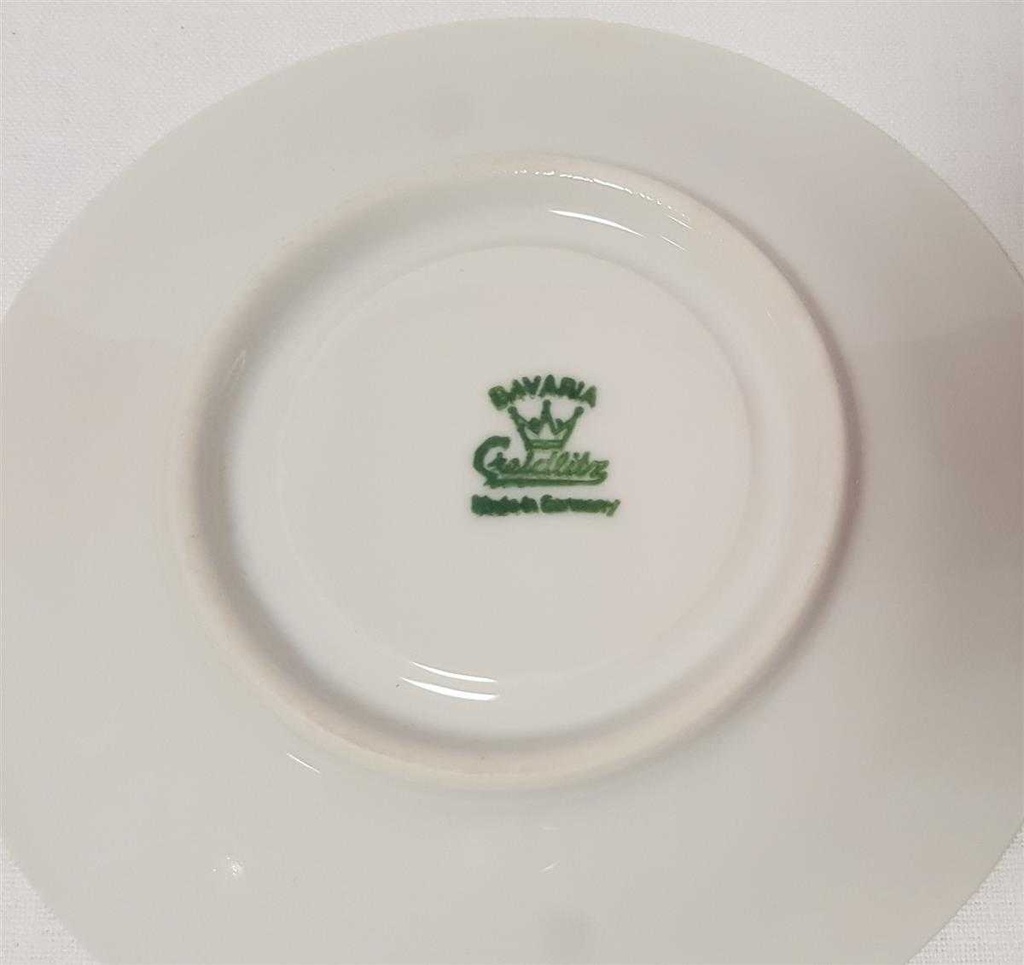 [45814563] Untertasse für Mokka 11,8 cm Creidlitz Porzellanfabrik gebraucht - gut Bild 3