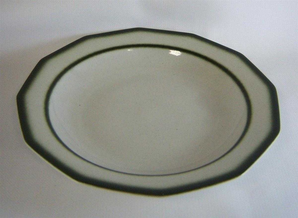 [4581457] Suppenteller 22,1 cm Winterling Kirchenlamitz Bergamo Grüner Rand gebraucht - sehr gut Bild 3