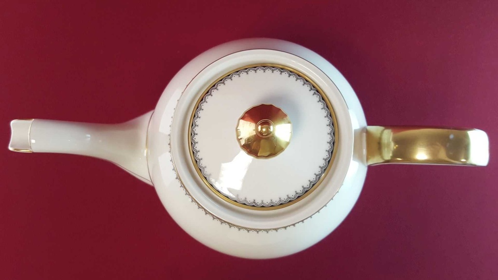 [45814576] Kaffeekanne Kanne 1,7 L Eschenbach Alte Formen Goldbordüre 05770 gebraucht - gut Bild 4