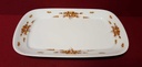 [45814579] Servierplatte Speiseplatte Fleischplatte Steakplatte 30,8x21,4 cm Mitterteich Form 2040 Sissi braun goldene Blumen gebraucht - gut Bild 4
