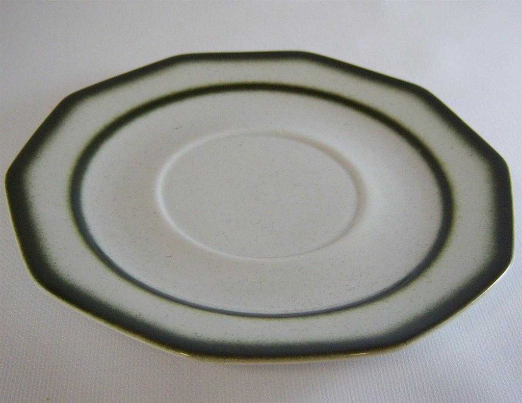 [4581458] Untertasse für Suppe 16,5 cm Winterling Kirchenlamitz Bergamo Grüner Rand gebraucht - sehr gut Bild 2