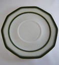 [4581458] Untertasse für Suppe 16,5 cm Winterling Kirchenlamitz Bergamo Grüner Rand gebraucht - sehr gut Bild 3