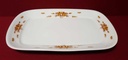 [45814580] Servierplatte Speiseplatte Fleischplatte Steakplatte 35,2x23,7 cm Mitterteich Form 2040 Sissi braun goldene Blumen gebraucht - gut Bild 4