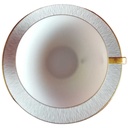[45814595] Servierplatte Untertasse Teetasse mit Speiseplatte Fleischplatte Tasse Königl. pr. Tettau Ria 1347 grauer Rand gebraucht - gut Bild 2