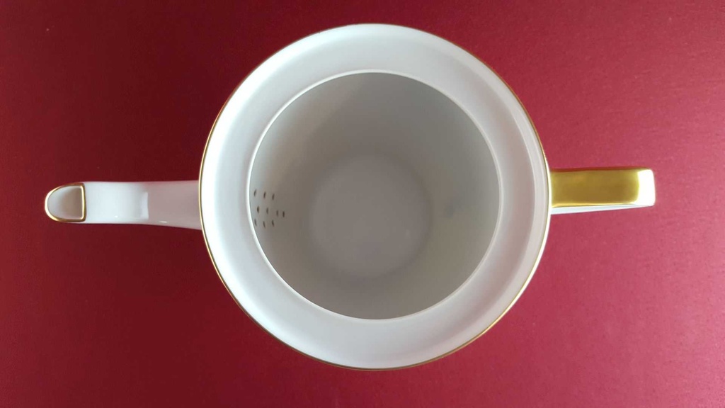 [45814596] Teekanne 1,4 L Königl. pr. Tettau Ria 1347 grauer Rand gebraucht - sehr gut Bild 6