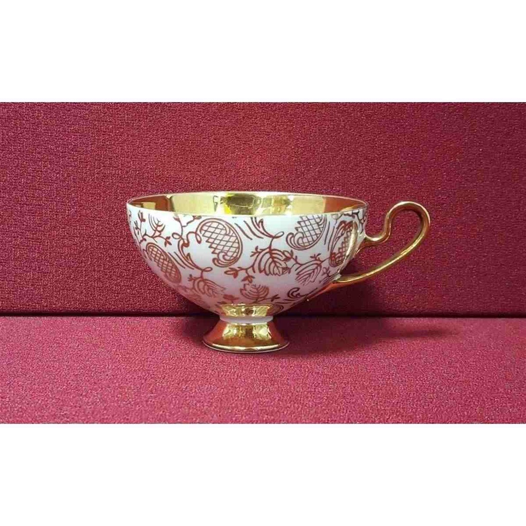 [45814597] Sammeltasse Golddekor 2tlg Leni Parbus Porzellanmalerei gebraucht - gut Bild 6