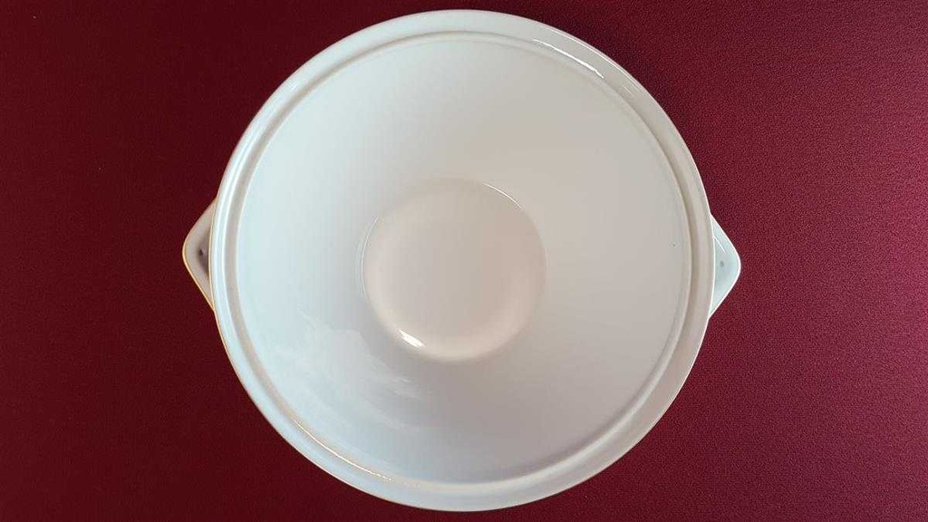 [45814602] Ragoutterrine 1,4 L Königl. pr. Tettau Ria 1347 grauer Rand gebraucht - sehr gut Bild 4