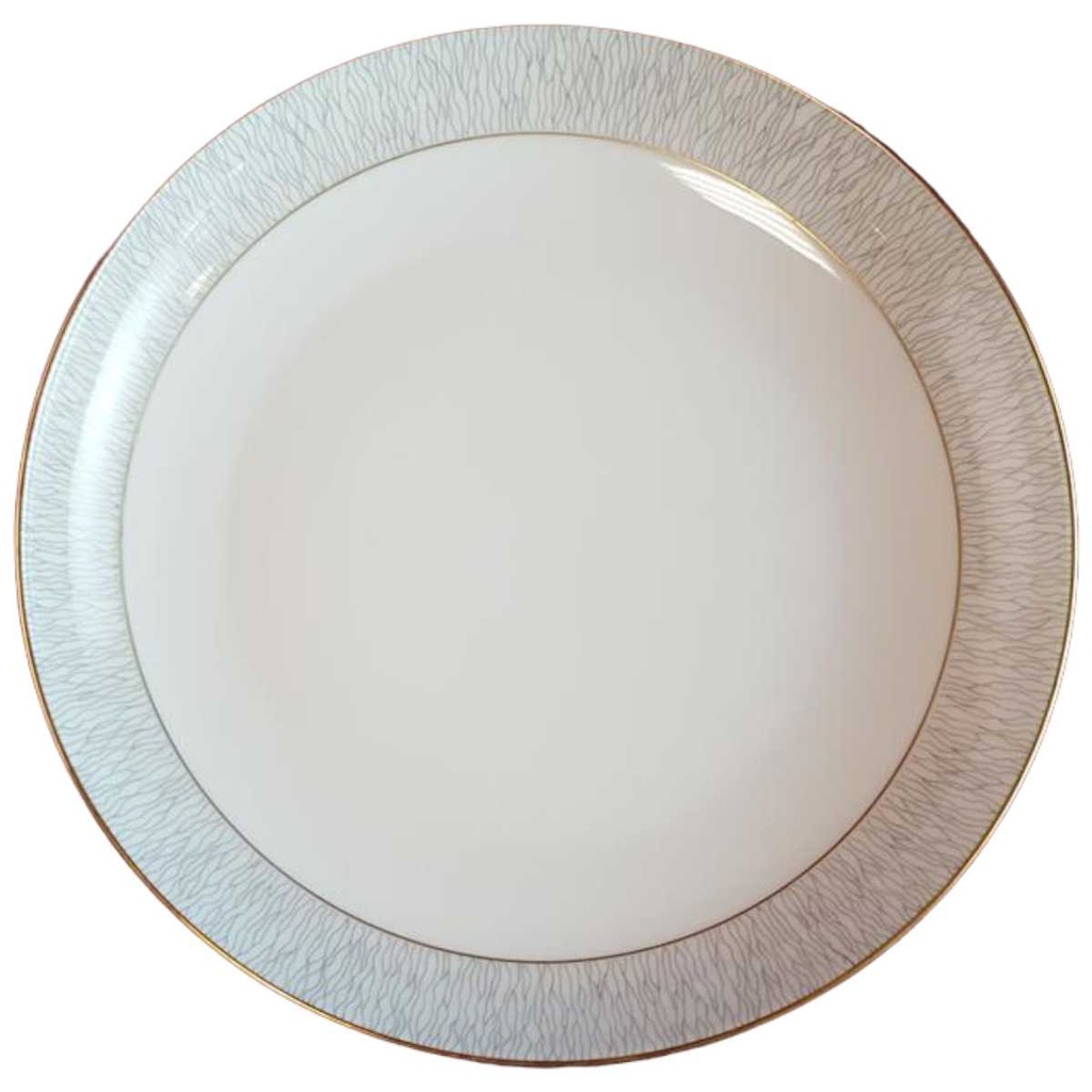 [45814607] Suppenteller 23 cm Königl. pr. Tettau Ria 1347 grauer Rand gebraucht - sehr gut Bild 2