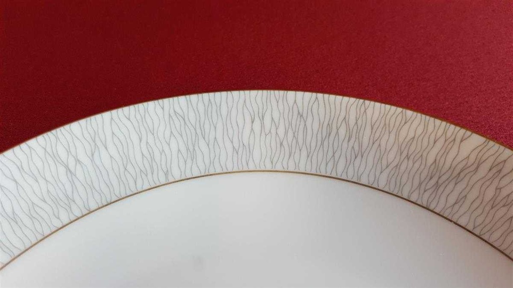 [45814607] Suppenteller 23 cm Königl. pr. Tettau Ria 1347 grauer Rand gebraucht - sehr gut Bild 4