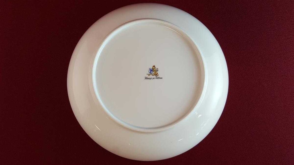 [45814607] Suppenteller 23 cm Königl. pr. Tettau Ria 1347 grauer Rand gebraucht - sehr gut Bild 5