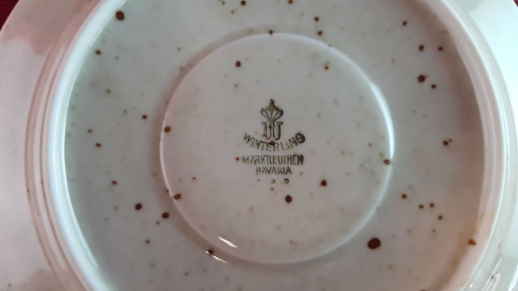 [45814634] Untertasse für Kaffee 14,2 cm Winterling Marktleuthen Früchte Blumenmotiv gebraucht - akzeptabel Bild 5
