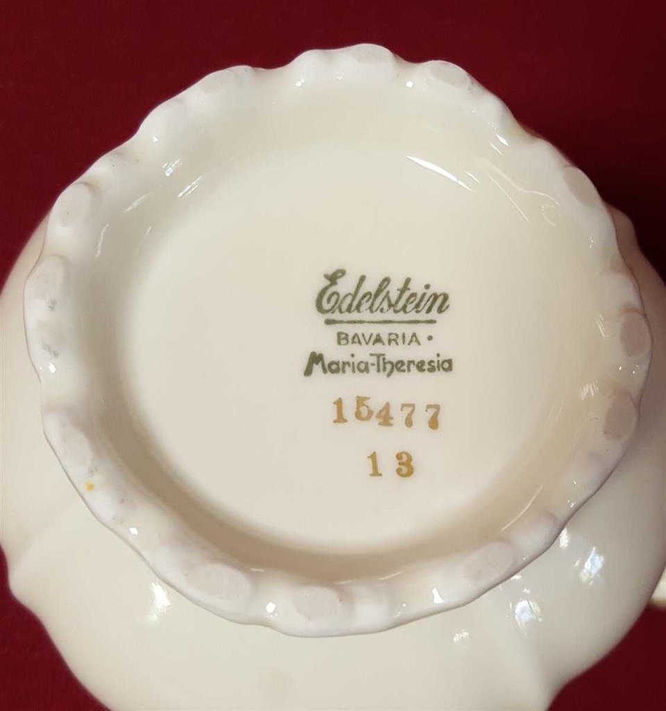 [45814637] Milchkännchen Goldrand Edelstein Bavaria Maria Theresia 15477 gebraucht - gut Bild 6