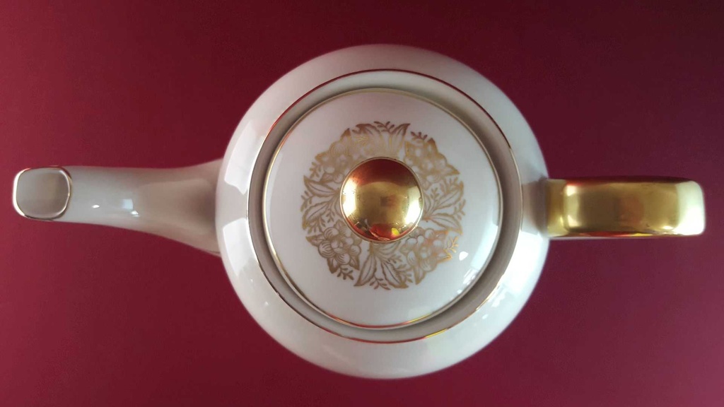 [45814642] Kaffeekanne Golddekor 2 L Schaller gebraucht - gut Bild 5