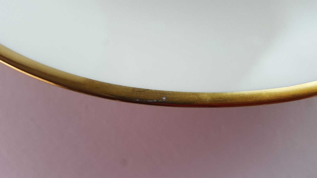 [45814648] Tortenplatte Tortenständer Goldrand Mitterteich Form 22862 5 mm Bavaria gebraucht - gut Bild 3