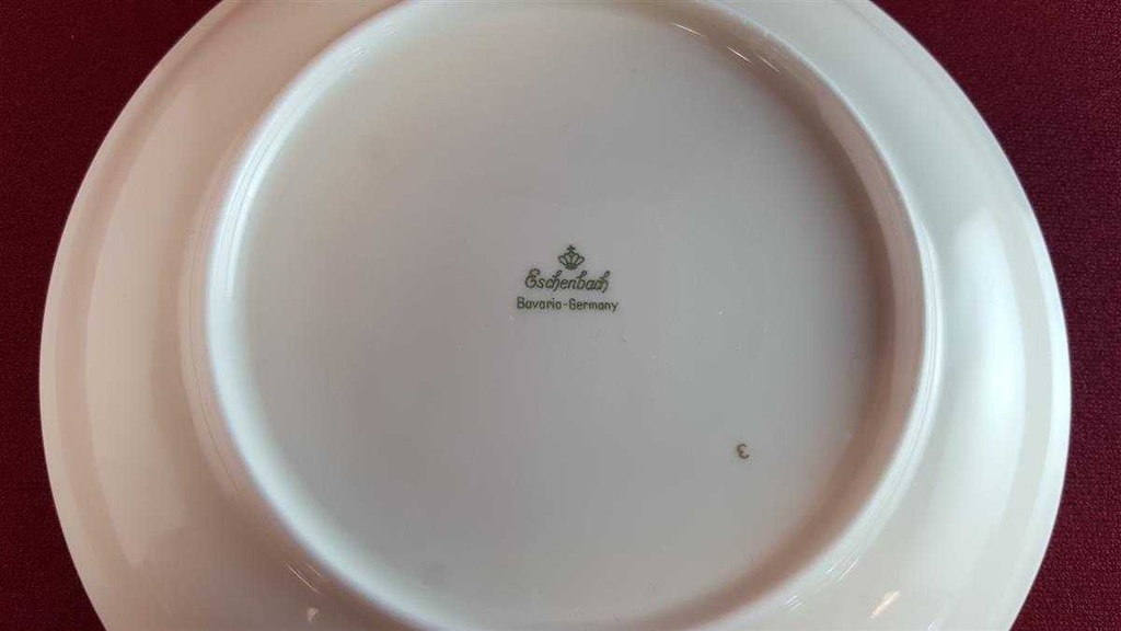[45814650] Kuchenteller Dessertteller Frühstücksteller Goldrand 19,5 cm Eschenbach Alte Formen W309 Beige gebraucht - gut Bild 4
