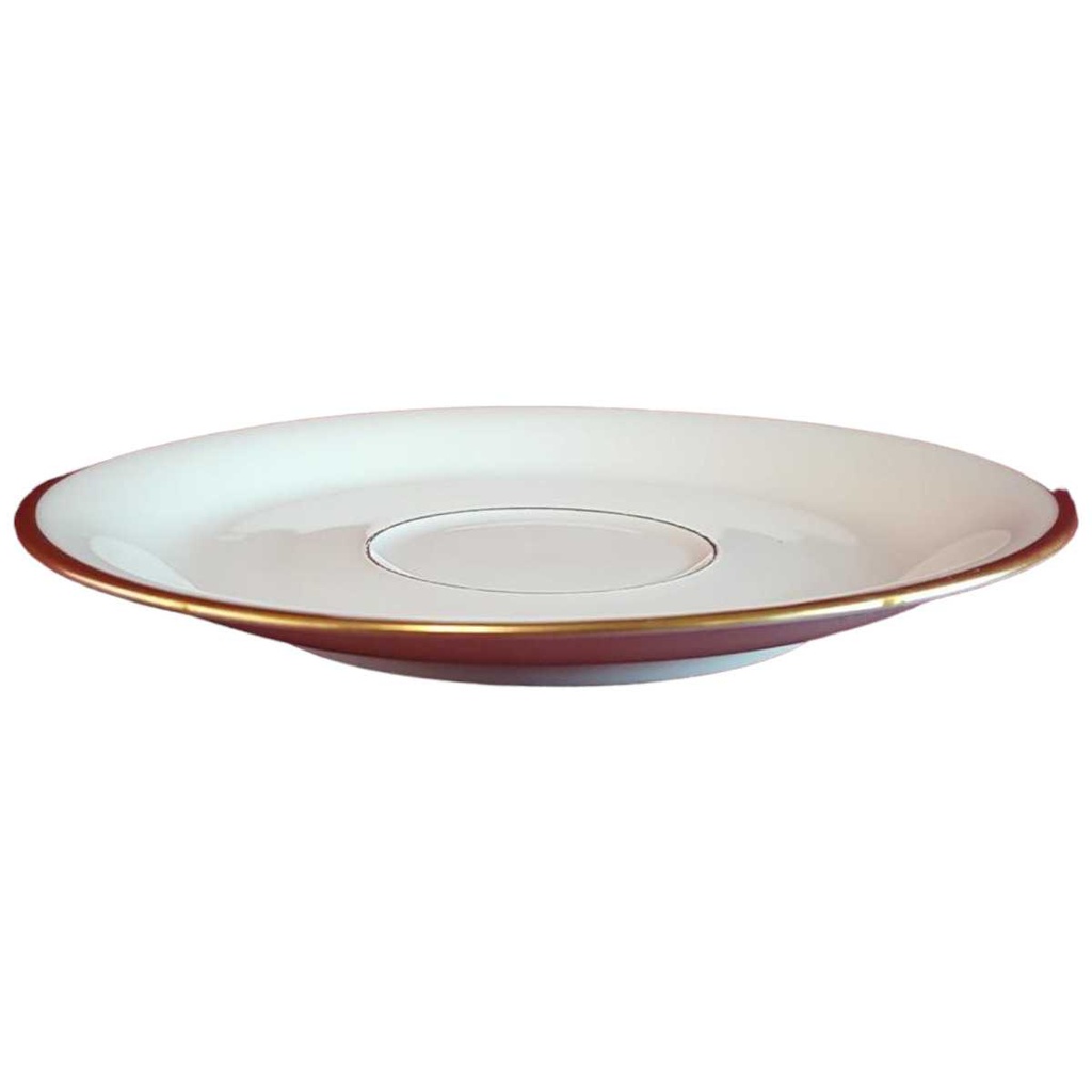 [45814651] Untertasse für Tee Goldrand 14,7 cm Eschenbach Alte Formen W309 gebraucht - gut Bild 2
