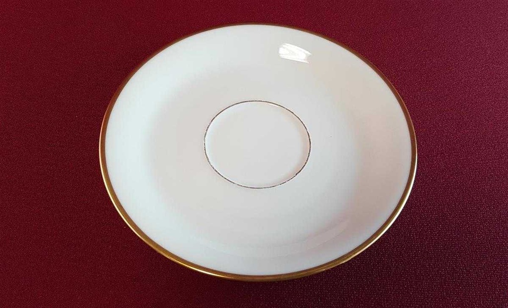 [45814651] Untertasse für Tee Goldrand 14,7 cm Eschenbach Alte Formen W309 gebraucht - gut Bild 3