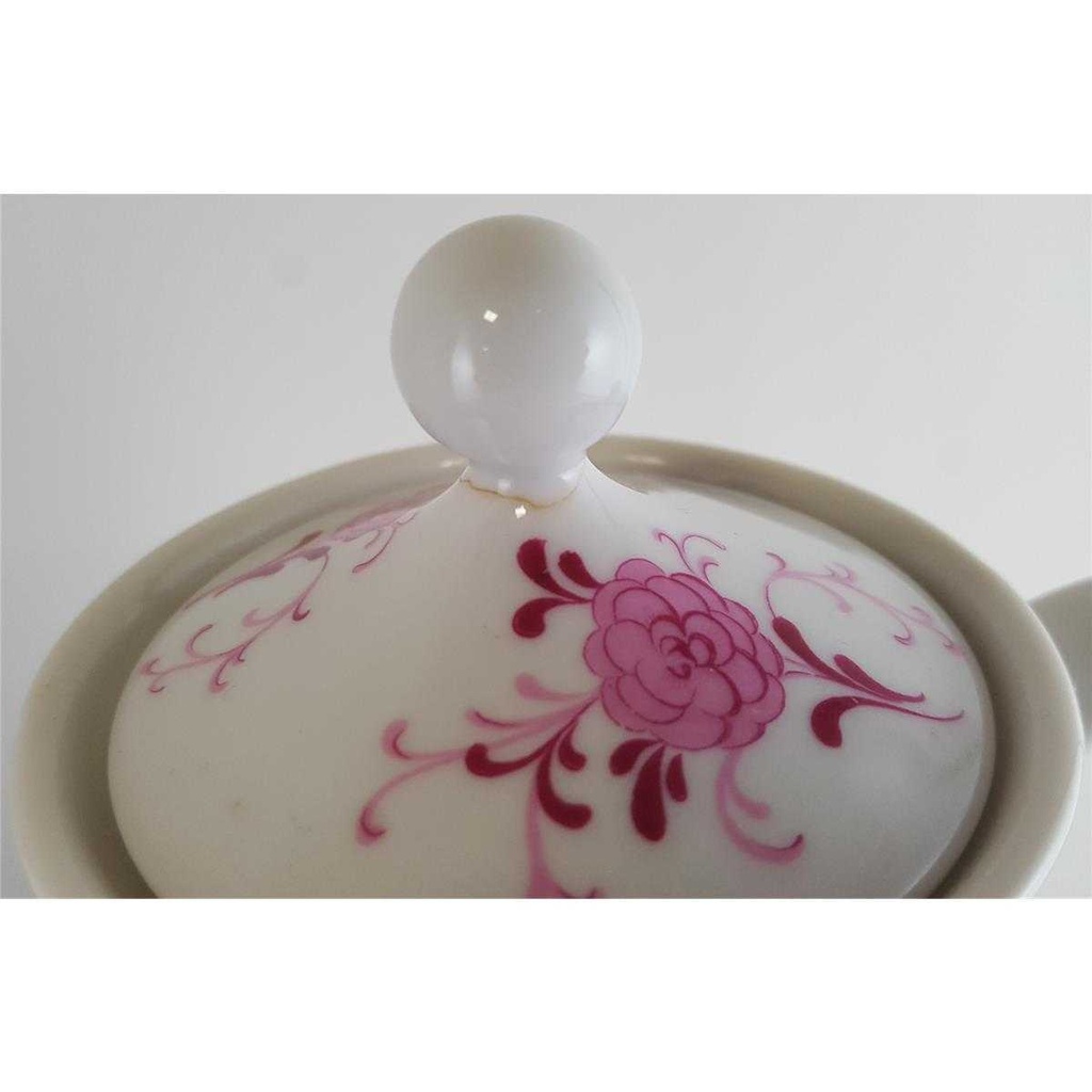 [4581467] Mokkakanne 0,7 L Seltmann Weiden Annabell rote Blüte 26043 gebraucht - gut Bild 4