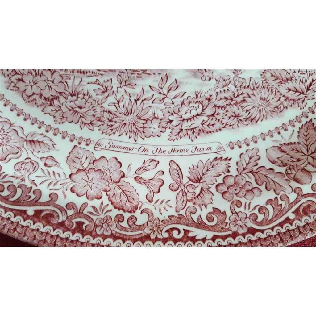 [45814674] Fleischplatte 29,5x23,3 cm English Ironstone Tableware (EIT) EIT England Four Seasons Summer On The Home Farm gebraucht - gut Bild 3