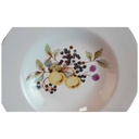 [45814677] Suppenteller Goldrand 22,2 cm Graf von Henneberg und Obstdekor gebraucht - gut Bild 2