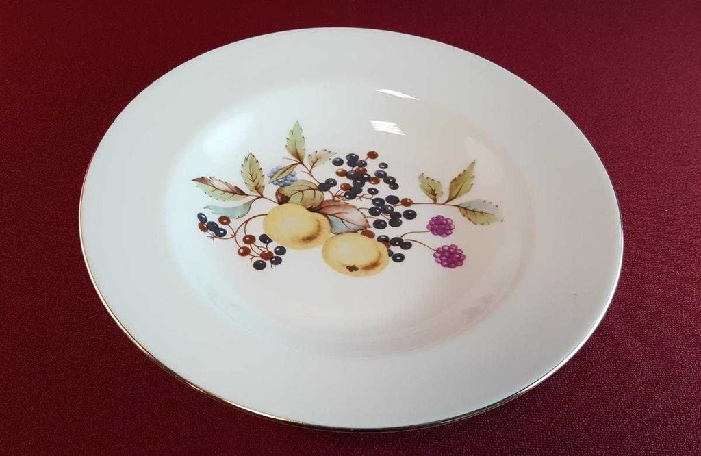 [45814677] Suppenteller Goldrand 22,2 cm Graf von Henneberg und Obstdekor gebraucht - gut Bild 4