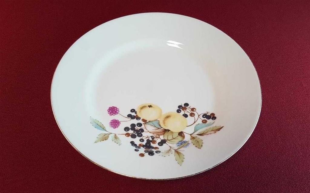 [45814678] Speiseteller Essteller Goldrand 23,1 cm Graf von Henneberg und Obstdekor gebraucht - gut Bild 4