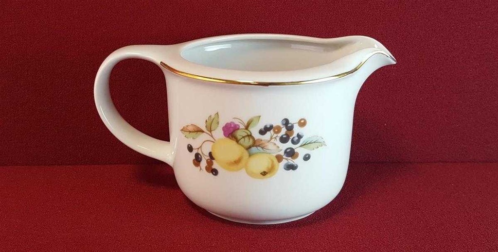 [45814679] Sauciere Goldrand Graf von Henneberg und Obstdekor gebraucht - gut Bild 3