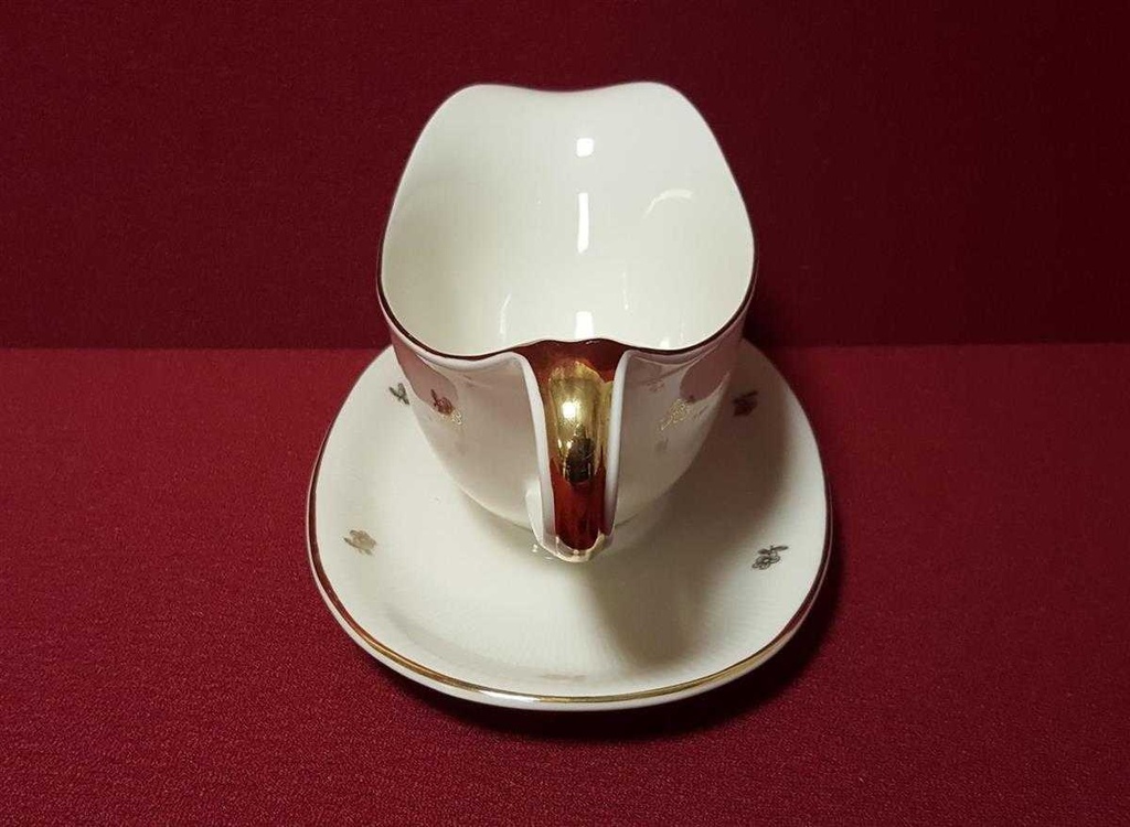 [45814689] Sauciere Goldrand Schumann Arzberg Carl Blumen Beige gebraucht - sehr gut Bild 4