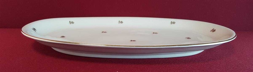 [45814691] Fleischplatte Goldrand 32,5x20,9 cm Schumann Bavaria Carl gebraucht - gut Bild 3