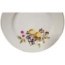 [45814692] Kuchenteller Dessertteller Frühstücksteller Goldrand 19,2 cm Graf von Henneberg und Obstdekor gebraucht - gut Bild 2