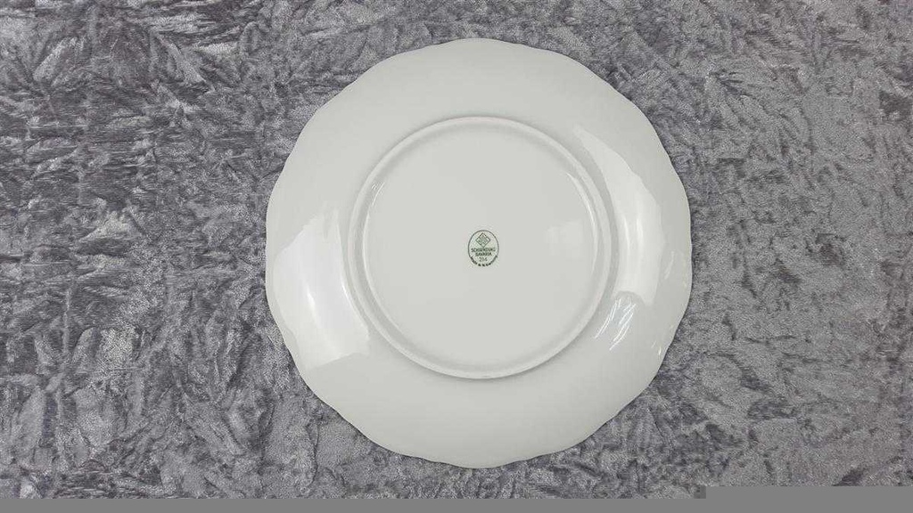 [45814694] Speiseteller Essteller 24,6 cm Schirnding Bavaria Opera Weiß gebraucht - gut Bild 4