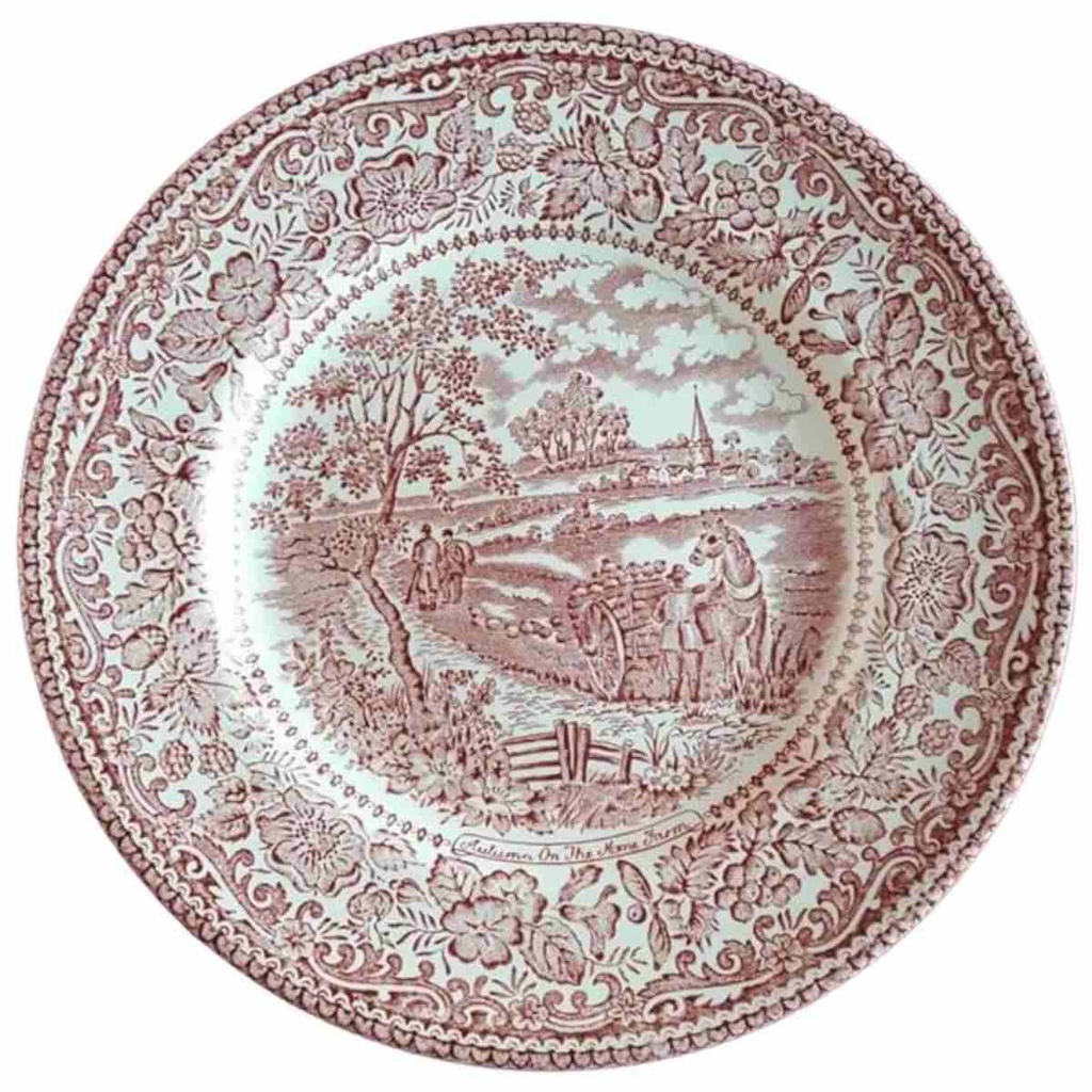 [45814708] Kuchenteller 19,8 cm English Ironstone Tableware (EIT) EIT England Four Seasons Aulumn On The Home Farm gebraucht - akzeptabel Bild 2