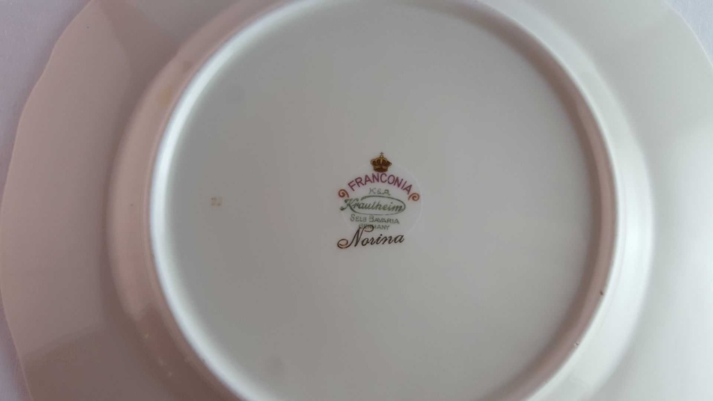 [45814713] Speiseteller Essteller Goldrand 27,6 cm K & A Krautheim Norina Blumen gebraucht - akzeptabel Bild 7